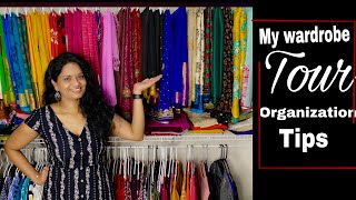 How to organize a Closet? |Closet tour | Closet Organization | Telugu Vlogs from USA