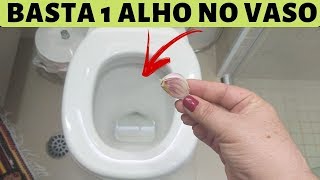 Coloque 1 ALHO no VASO SANITÁRIO Antes de Dormir e de Manhã Você Ficará Chocado!