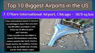 Top 10 Biggest Airports in US @airportproduction7097 #airport #usa@DiscoverTheFactsOfficial @WorldData_3D