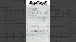 Raag Bhupali Bandish Notation | इतनी जोबन पर मान ना करिये | तीनताल | Swarlipi