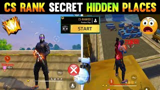 Cs Rank - 10 Secret Hidden Places For Grandmaster 😱 || Top 10 Hidden Places || Rank Push Free Fire