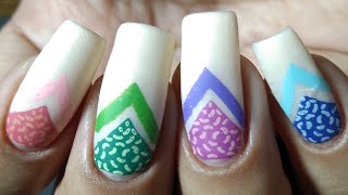 Multicolored Geometrical Stamping Design!!!