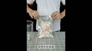 OEM factory food bag translucent aluminum foil ziplocking bag thickened stand - up snack bag