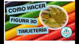 Como hacer una figura 3D - Tarjeteria -#retoVEDA dia 11