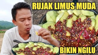 Rujak buah legenda sambal kacang auto di bikin suhah