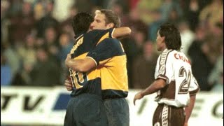 Gol de Palermo a Platense con las dos piernas, relato Victor Hugo Morales: 4/4/1999