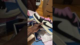 Travis Scott fragment Jordan 1s collection .. should I do a give away 🤔🤔 #travisscott #sneaker