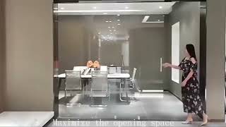 HDSAFE Frameless Glass Sliding Door For Living Room Aluminium Frameless Glass Doors Factory