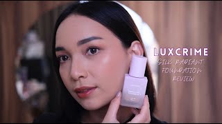 LUXCRIME Silk Radiant Foundation Review | FIRST IMPRESSION | Fransiska Stefani