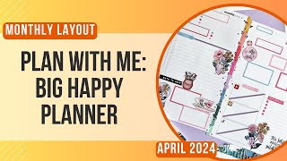 Plan With Me:  Big Happy Planner - Monthly Layout