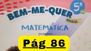 Bem-me-quer Mais  - Matemática  - 5° ano - pág 86 - Múltiplo Comuns