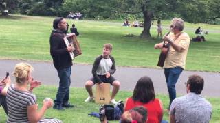 Steven Page & Liam McKinnon - "Alcohol" (with a guest on accordion) Regent's Park London