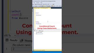 #SQL How to do Conditional Count? #datascience #programming #coding #sqltutorial