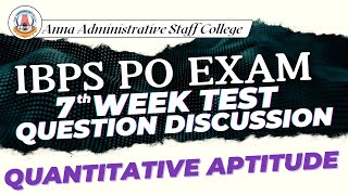 Week Test - 7 | Question Discussion | Quantitative Aptitude | Mr. Ramesh