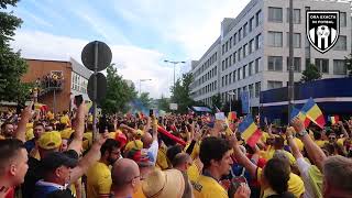 IMNUL ROMANIEI CANTAT DE FANI IN FAN ZONE INAINTE DE PARADA DIN KOLN LA EURO 2024 ROMANIA BELGIA