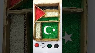 باكستان 🇵🇰 تقف مع فلسطين 🇵🇸 رسم علم الدول العربية#palestine #trending #shorts