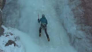 Laura Ice Climbing Like a Boss