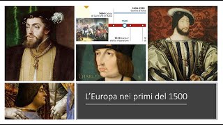 L' Europa dei primi del 1500