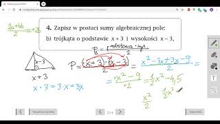 Mnożenie sum algebraicznych - część 3, klasa 7