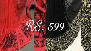 Latest New Design Sattin Patta Sarees Collection with price - 599