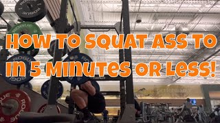 How to squat ass to grass (full squat) in 5 mins