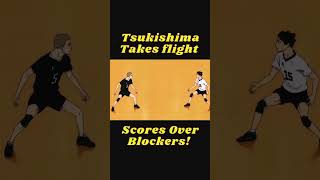 Tsukishima takes flight! | Haikyuu #shorts #haikyuu