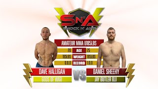 Shock N Awe 35 - Dave Halligan vs Daniel Sheehy - Middleweight Amateur MMA 185lbs