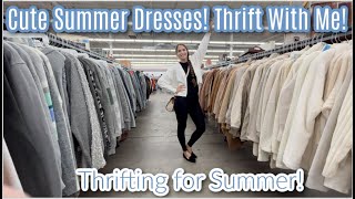 A Surprisingly Amazing Thrift Trip! Thrift With Me & Try On! I Got Delulu. Thrifting For Summer!