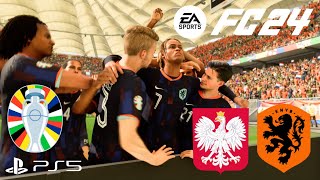 ［FC24］Jugando UEFA EURO 2024 Grupo D Polonia vs Paises Bajos Gameplay sin comentarios