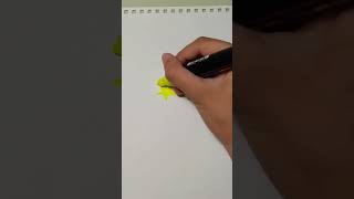 What's the difference between a fluorescent and a normal yellow Posca marker? #shorts #posca