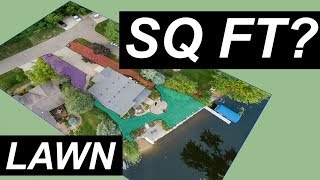 Calculate Square Footage of Lawn with Sketchup