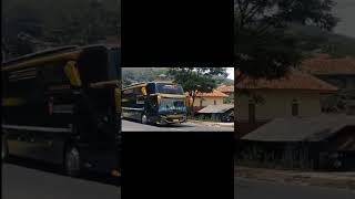 Konvoi Mesra 2 unit B Coach Hino X Scania 410 melewati jln Cikaledong Nagreg || File 22 11 2021