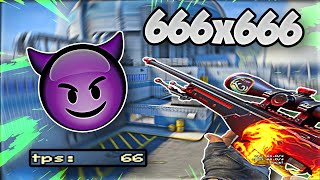 666x666 with 66 fps • CS:GO