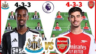 🚨 ARSENAL VS NEWCASTLE UNITED HEAD TO HEAD POTENTIAL STARTING LINE UP 🔥 EPL 2024/2025 round 10✅