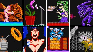 Elvira's Monster Party (NES) - All Bosses