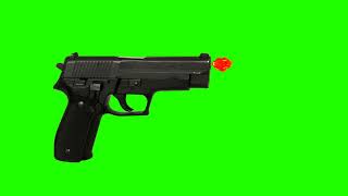 Gun Animation/ Shooting Gun Green Screen