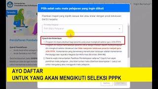 DAFTAR DI SIMPKB | UNTUK YANG AKAN MENGIKUTI SELEKSI PPPK