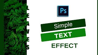 how to create an easy text effect using photoshop || photoshop tutorial