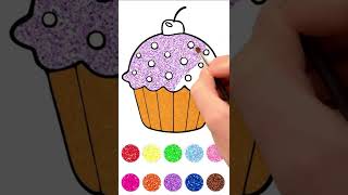 Menggambar dan Mewarnai Cupcake #SHORT