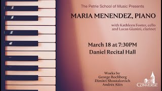 Guest Recital: Maria Menendez, piano