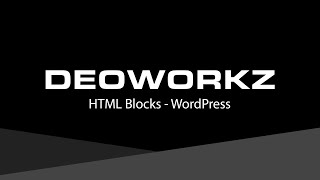 How to Manage HTML Blocks - WordPress