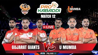 PKL 11 Live | Pro Kabaddi 2024 live | Gujarat Giants vs U Mumba | GUJ VS MUM