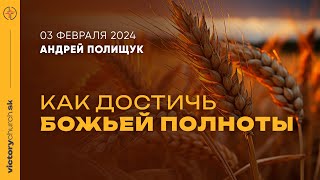 "Как достичь Божьей полноты?" | 03.02.24 | Андрей Полищук