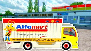 SEHARI MENJADI SOPIR ALFAMART DAN INDOMARET MOD BUSSID TERBARU FULL ANIMASI