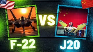 F-22 Raptor Vs Chengdu J-20 | Which One Is Better? Defence Grip