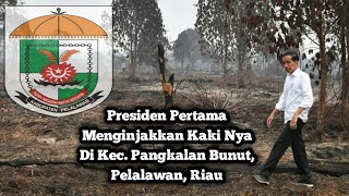 Detik-detik Jokowi tiba di Bunut, Pelalawan