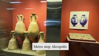 Metro Stop Akropolis with ticket control