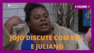 Jojo discute com Biel e Juliano no sorteio da prova de fogo