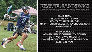 Bryce Johnson 2021 Summer Lacrosse Highlights | Class of 2024