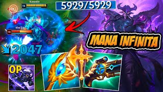 KASSADIN BUILD MANA INFINITA É O MAIOR PESADELO DO MID *muito op* - LEAGUE OF LEGENDS